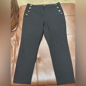 LOFT Black Curvy Fit Pants